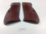 handicraftgrips New Cz75 Cz85 Grips Cz 75/85 Compact Size Hardwood All Checkered Handmade #Ccw06