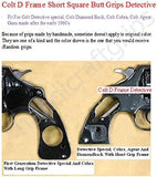 handicraftgrips CNW20## New Colt D Frame Grips Detective Short Square Butt Colt Detective Colt Diamond Back Colt Agent Smooth Hardwood Wood Handmade Beautiful Handcraft Sport for Men Gift