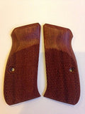 New Cz 75 Cz 85 Compact Size Grips Checkered Hardwood Handmade