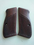 New Cz 75 Cz 85 Compact Size Grips Checkered Hardwood Handmade