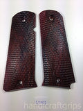 New LLAMA9 9 mm Llama Large Frame 9mm, .45, .40 Hardwood Wood Checkered Grips grips Handmade #L9W01