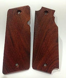 handicraftgrips New Star Model B Star 9 Pistol Grip Grips Checkered Hardwood Handmade