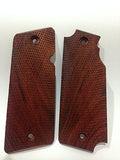 handicraftgrips New Star Model B Star 9 Pistol Grip Grips Checkered Hardwood Handmade