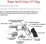 handicraftgrips New Ruger Sp101 Revolver Grips Smooth Hardwood Handmade #SPW08