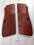 New Browning High Power Hp Grips Checkered Hardwood Wood Handmade #Bhw03