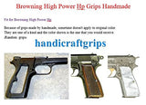 New Browning High Power Hp Grips Smooth White Pearl Color Polymer Resin Handmade #Bhr02