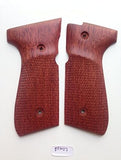 New Beretta 92fs 92f 96 Full Size Grips Hardwood Smooth Handmade #Bfw07