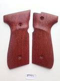 New Beretta 92fs 92f 96 Full Size Grips Hardwood Smooth Handmade #Bfw07