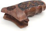 RRW06 ## New Grips Rossi small frame round butt grips R352 R461 R462 six shot revolver chambered in .38 Special or .357 Magnum Laser Beautiful Checkered Hardwood Hard Wood Handmade by handicraftgrips