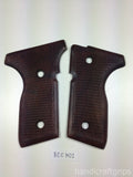 New Beretta Cougar 8000 8045 Compact Size Mini Grips Hardwood Wood Checkered Handmade #BCCW01