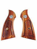 New Smith & Wesson K/L S&W K L Frame Square Butt Revolver Grips Hardwood Hard Wood Finger Groove Smooth Handmade Beautiful Handcraft Special Design Grip Sport for Men Birthday Gift #Ksw45