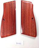 New Browning High Power Hp Grips Checkered Hardwood Wood Handmade #Bhw01