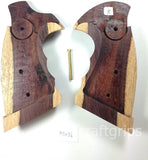 New Smith & Wesson K/l K L Frame Square Butt Revolver Grips Open Back Hardwood Wood Checkered Openback Handmade Beautiful Sport for Men Birthday Gift #Ksw36