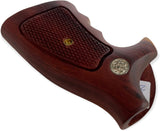 handicraftgrips New Smith & Wesson N Frame Square Butt Grips Checkered Hardwood Finger Groove #Nsw19