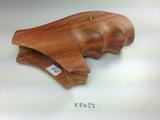 Smith & Wesson K/l Frame Round Butt Revolver Grips Hardwood Finger Groove Smooth Handmade #Krw28