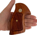 handicraftgrips Nsw39## New Smith & Wesson S&W N Frame Square Butt Grips Silver Medallions Checkered Finger Groove Checkered Hardwood Wood Handcraft Handmade Sport for Men Birthday