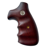 Smith & Wesson K/l S&W K L Frame Square Butt Grips Hardwood Checkered Finger Groove Silver Medallions Handmade #KSW34