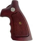 handicraftgrips New Smith & Wesson N Frame Square Butt Grips Checkered Hardwood Finger Groove #Nsw19