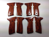 New Beretta Cougar 8000 8045 Full Size Grips FULL SIZE Hardwood Wood Smooth Handmade #BCFW02