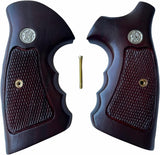 New Smith & Wesson N Frame Square Butt Grips Checkered Hardwood Finger Groove #Nsw12