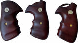 Smith & Wesson K/l Frame Square Butt Revolver Grips Hardwood Finger Groove Checkered Handmade #Ksw05