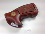 New Colt D Frame Long Square Butt Revolver Grips Police Positive Smooth Checkered Handmade #Cow01