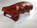 New Ruger GP100 Super Redhawk Grips Smooth Hardwood Wood Finger Groove Handmade #GPW08