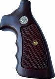 New Smith & Wesson N Frame Square Butt Grips Checkered Hardwood Finger Groove #Nsw12