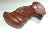 handicraftgrips New Smith & Wesson K/l Frame Round Butt Revolver Grips Hardwood Finger Groove Checkered Handmade Beautiful Sport for Men Birthday Gift #Krw46