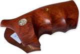 handicraftgrips New Smith & Wesson N Frame Round Butt Grips Diamond Checkered Hardwood Open Back