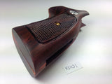 Smith & Wesson K/l Frame Square Butt Revolver Grips Hardwood Checkered Openback Handmade #Ksw31