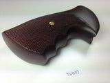 New Taurus Medium/Large Frame Revolver Grips .357 6 Shot Checkered Hardwood Handmade #TNW02