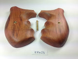 Smith & Wesson K/l Frame Round Butt Revolver Grips Hardwood Finger Groove Smooth Handmade #Krw28