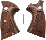 handicraftgrips NRW03## New Smith & Wesson S&W N Frame Round Butt Grips 22 25 29 325 327 329 520 610 625 627 629 Hard Wood Handmade Engraved Checkered Finger Groove Handcraft Special Birthday Gift