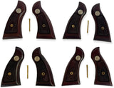 Smith & Wesson K/l Frame Square Butt Revolver Grips Hardwood Finger Groove Checkered Handmade #Ksw17