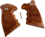 handicraftgrips Nsw39## New Smith & Wesson S&W N Frame Square Butt Grips Silver Medallions Checkered Finger Groove Checkered Hardwood Wood Handcraft Handmade Sport for Men Birthday