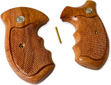 handicraftgrips NRW16## New Smith & Wesson S&W N Frame Round Butt Grips 22 25 29 325 327 329 520 610 625 627 629 Hard Wood Handmade Engraved Checkered Finger Groove Handcraft Special Birthday Gift