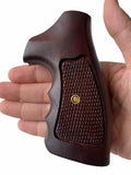 New Rossi Small Frame Square Butt Revolver Grips Checkered Hardwood Handmade #Rsw05