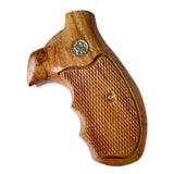 handicraftgrips NRW16## New Smith & Wesson S&W N Frame Round Butt Grips 22 25 29 325 327 329 520 610 625 627 629 Hard Wood Handmade Engraved Checkered Finger Groove Handcraft Special Birthday Gift