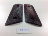 New Cz 2075 Rami Grips Checkered Hardwood Wood Handmade #Crw07