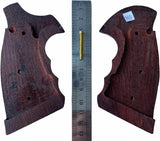 New Smith & Wesson N Frame Square Butt Grips Checkered Hardwood Finger Groove #Nsw12