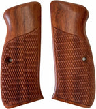 New Cz75 Cz85 Grips Cz 75/85 Full Size Hardwood Checkered Handmade #Cfw04