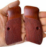 handicraftgrips New Cz75 Cz85 Grips Cz 75/85 Compact Size Hardwood Checkered Handmade #Ccw23