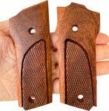 handicraftgrips New Smith and Wesson S&W Model 59 459 659 9 Mm Grips Hardwood Checkered Handmade #S5W04