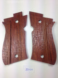 handicraftgrips New Beretta 81 and 84 F/fs .380 Hardwood Checkered Handmade #B8w04